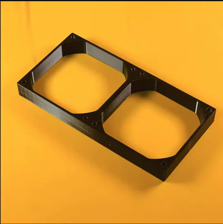 12cm computer case fan height-increasing bracket, fake cold row 240 modified fan height-increasing