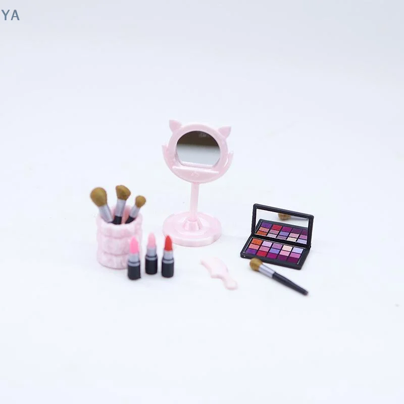 【SA】【AN】1Pcs Simulated Miniature Dollhouse Makeup Brush Cosmetic For Doll Accessory Toys