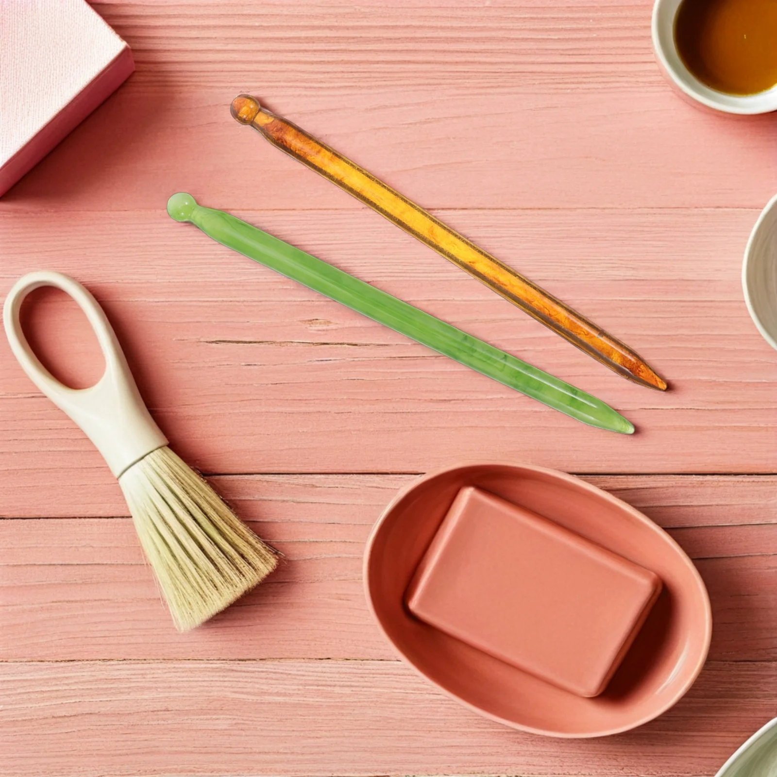 

2 шт. универсальный массажный инструмент для релаксации глубоких тканей, точечный массаж, подтяжка лица, портативная рефлексологическая массажная палочка