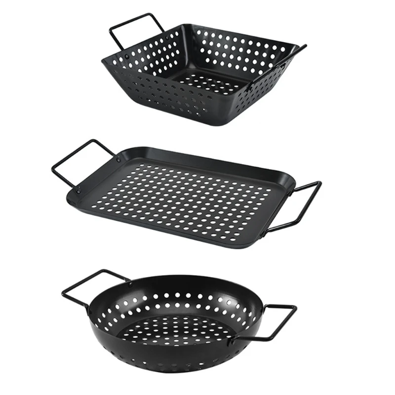 

Outdoor Grill Baskets Carbon Steel Premium Grill Basket Grilling Accessories