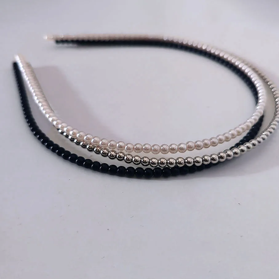 

3pc Fashion Vintage Advanced Pearl Hairband for Women Girls Elegant Korean Hair Hoops Headband Accessories