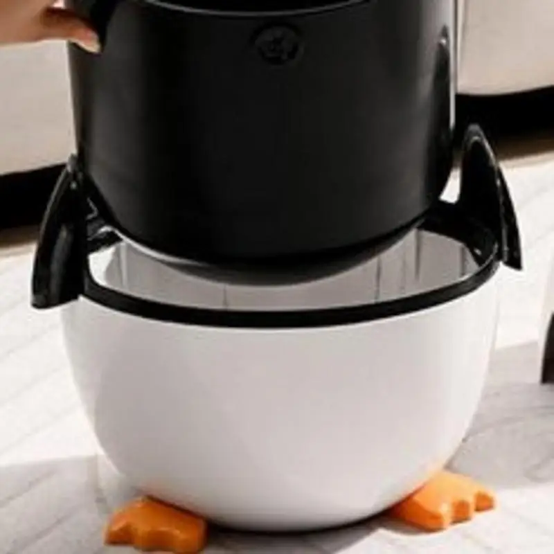 

Penguin Trash Can Bathroom Trash Bin Penguin Trash Bin Desk Garbage Can Animal Shaped Trash Can flip-top trash can