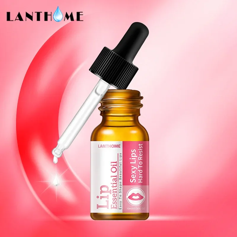 Lip Plump Serum Erhöhen Sie die Lippenelastizität Reduzieren Sie feine Linien Sofortige voluminöse ätherische Ölreparatur Nähren Sie die sexy Schönheits-Lippenpflege