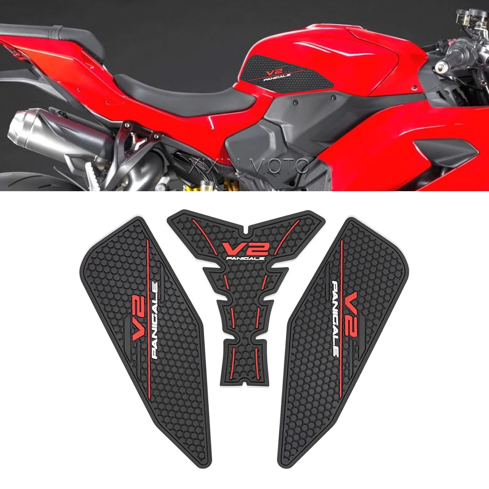 For Ducati Panigale V2 S 2025 2026 Motorcycle Fuel Tank Sticker Rubber Non-slip Sticker Panigale V2 V2S