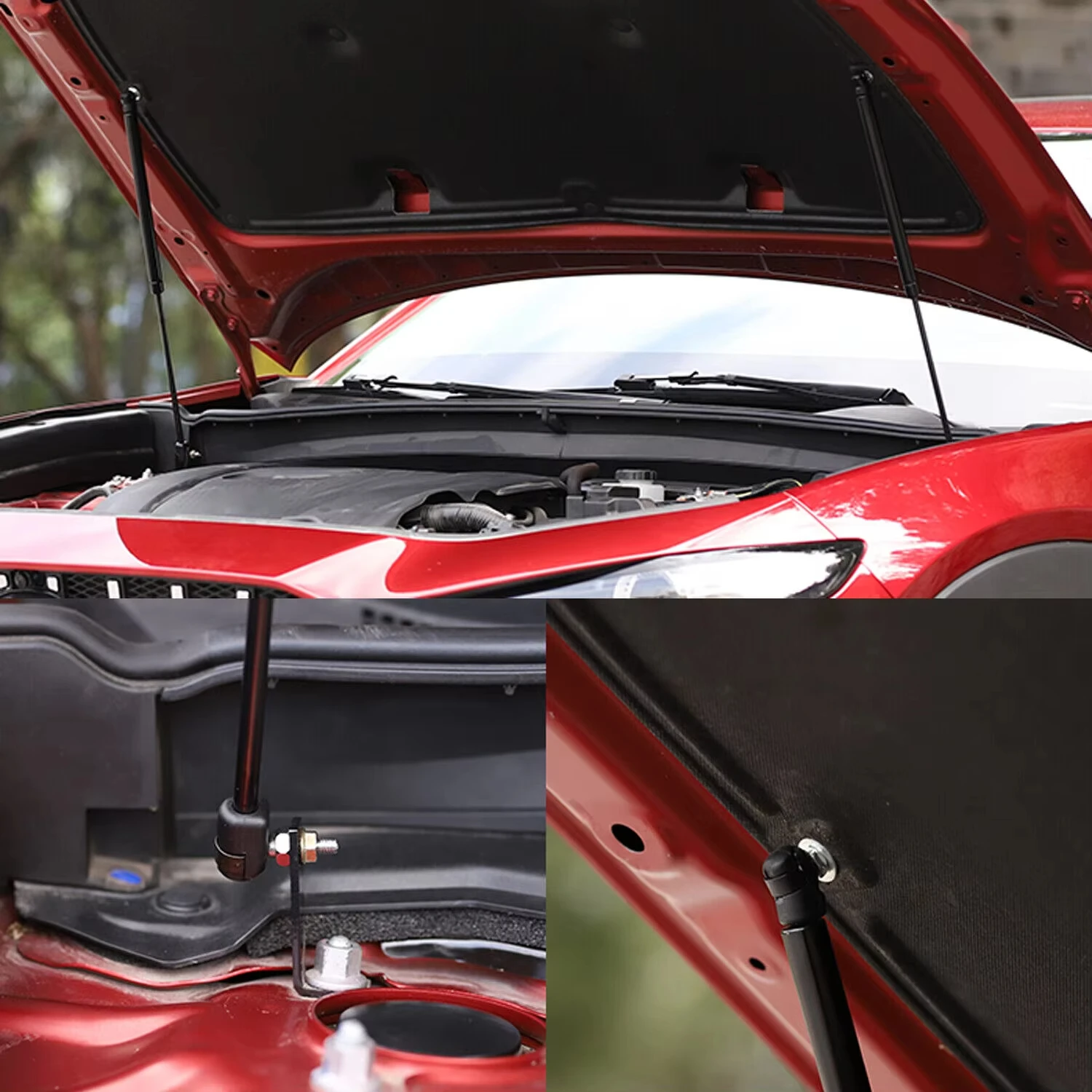 

Для Mazda 3 2020 2021 2022 2023, автомобильные аксессуары, стальной передний капот, подъемная опора, амортизаторы