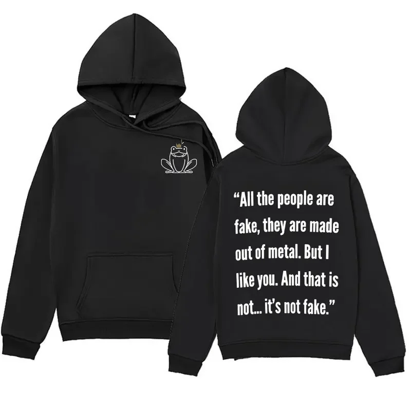 

Young Royals Hillerska Skolan Hoodie Frog Prince All The People Are Fake Hoodies Men's Harajuku Oversized Sweatshirts Streetwear