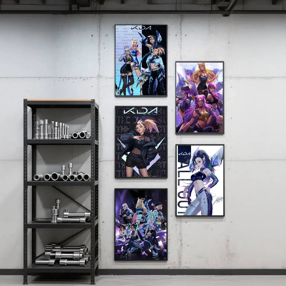 Virtual group KDA Poster Art Print Anime Style Home Decor Ideal Gift Perfect Room Decor