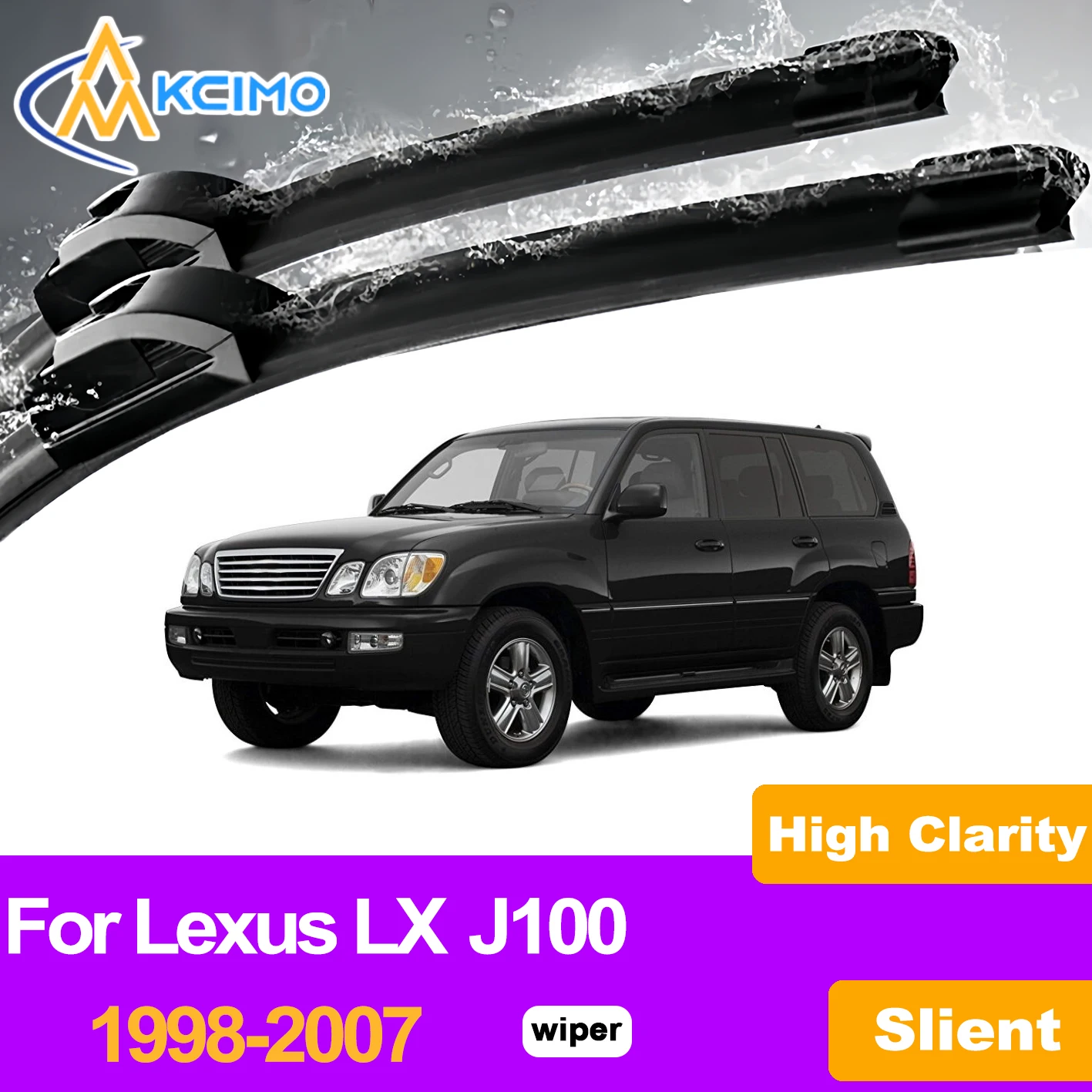 

Щетки стеклоочистителя KCIMO, 2 шт., для Lexus LX J100 1998-2007, премиум-класса, без разводов, замена, автомобильные аксессуары