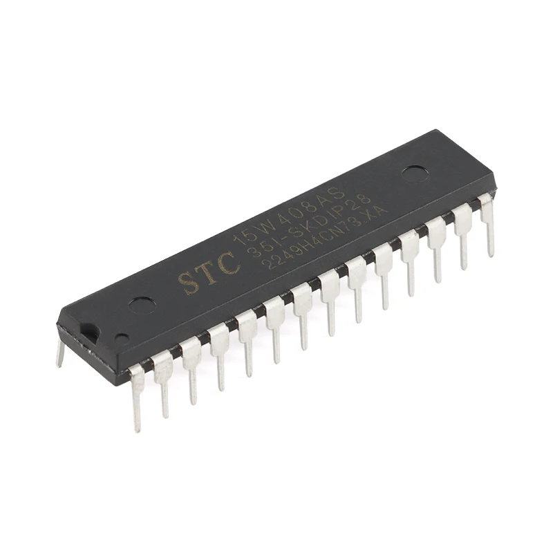 1PCS/lot New original STC15W408AS-35I-SKDIP28 Enhanced 1T 8051 MCU, Microcontroller MCU