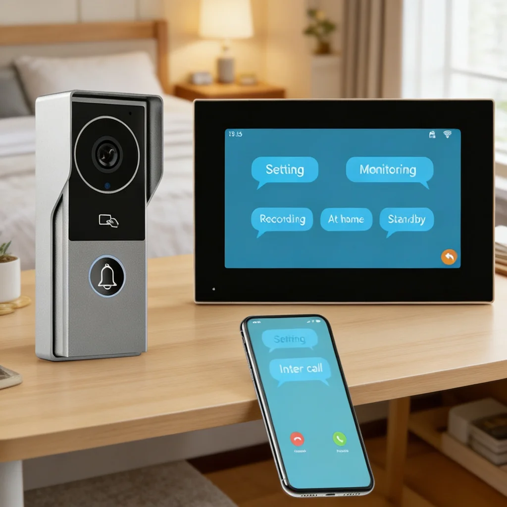 

7/10 Inch Video Intercom Kits Tuya Door Phone WIFI Wired Visual Doorbell 1080P APP Card Swipe and Touch Screen Monitor for Villa