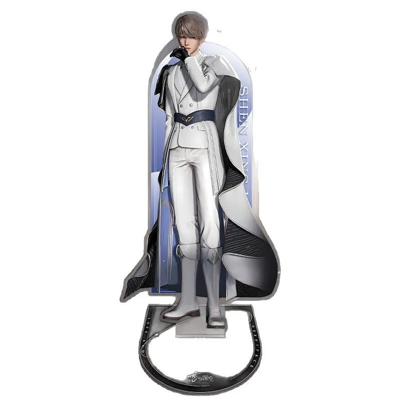 Latest Love and Deepspace Caleb Acrylic Stand Model Keychain Brooch Cosplay Figure Badge Accessories Backpack Desk Decor Fans