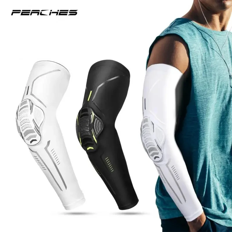 Motorcycle Anti-collision Elbow Pads Compression Arm Sleeves Protector For Outdoor Basketball Football Bike Elbow Support Guard