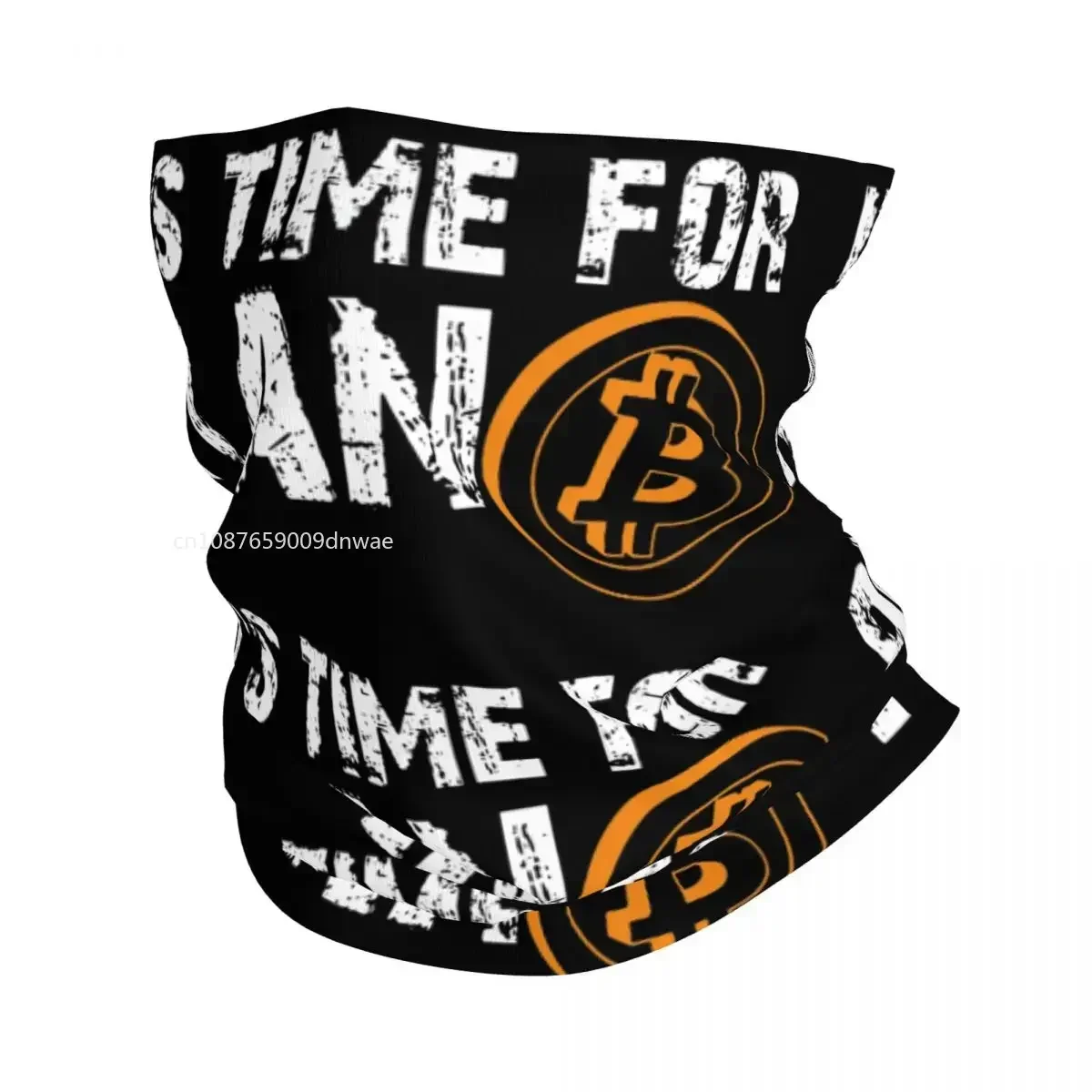 Plan Bitcon Cryptocurrency Bitcoin Bandana Neck Gaiter Printed Balaclavas Wrap Scarf Outdoor Headband Riding Men Breathable