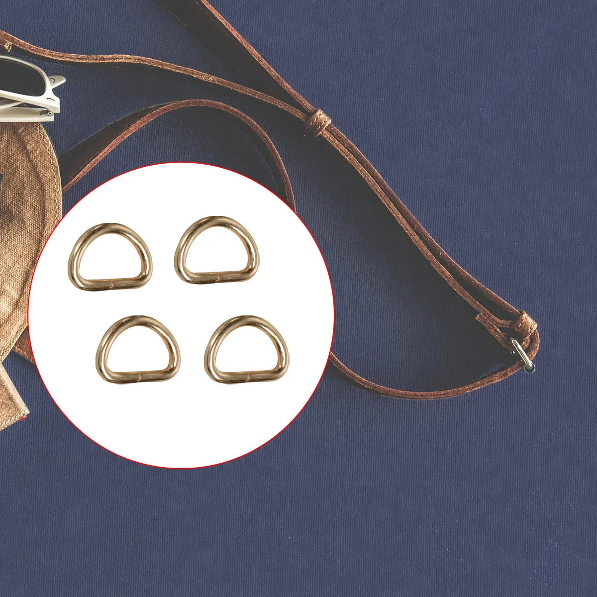 

40Pcs Metal D Ring Buckle Thick Zinc Alloy Antirust Adjustable Buckle for Backpack Luggage Clothes Strap DIY Craft