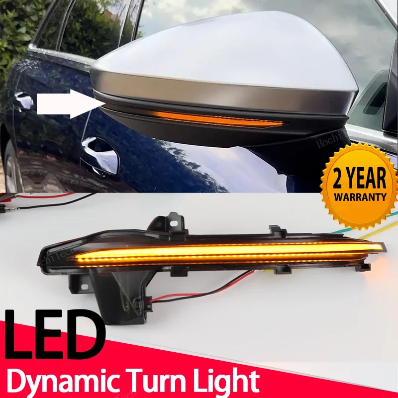 

Smoked LED Dynamic Turn Signal Light Side Mirror Flashing Light for Audi A6 S6 C8 A7 RS7 4K8 A8 S8 D5 4N Left Hand Drive