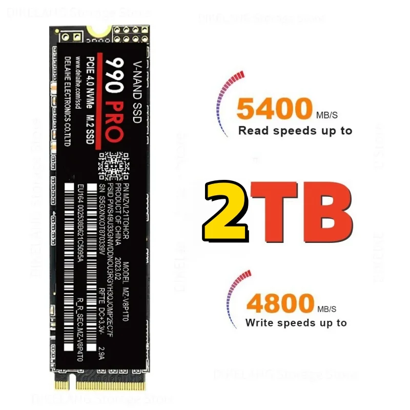 M.2 990 pro 4TB 2TB 1TB 2280  Hard drive disk NVME 2.5 inch ssd TLC 5600MB/s internal Solid State Drives for laptop and desktop