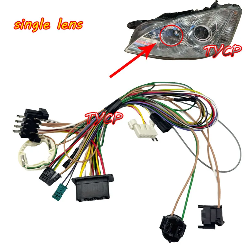 

Подходит для Mercedes Benz S-Class W221 S300 S500 2006-2009 годов, жгут проводов для фар S350, группа проводов с одной линзой