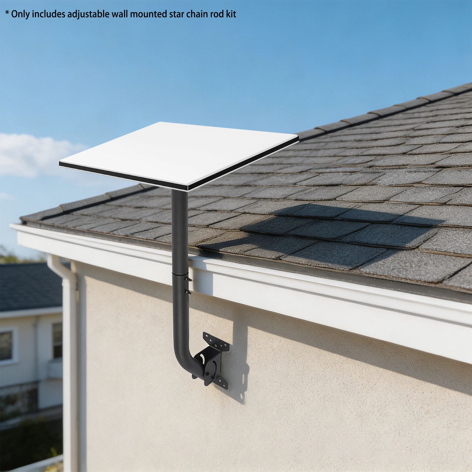 Starlink Gen 3 Roof Mount Kit, Wall Mount Bracket for Starlink Dish 360° Adjustable, Galvanized Steel for RV Home