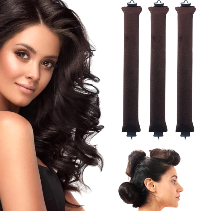 Bandeau boucleur sans chaleur en satin pour boucles lâches, rouleaux à cheveux souples pour dormir, outils de coiffure