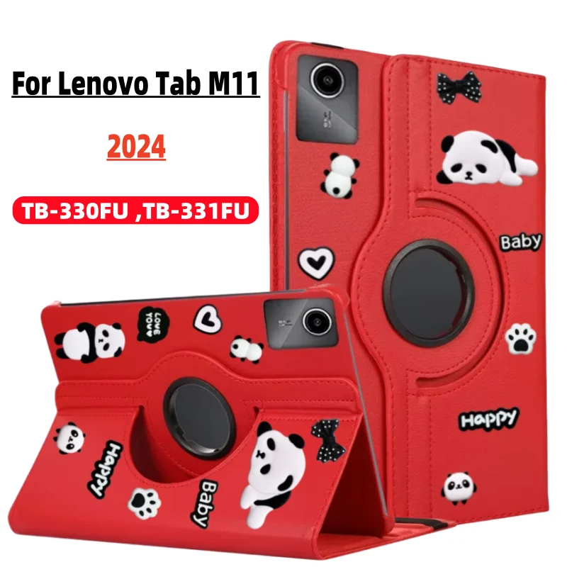 

For Lenovo Tab M 11 M11 Case TB330FU TB330XU 360 Degree Rotating Flip Stand Cover for Funda Xiaoxin Pad XiaoXinPad 2024 Case