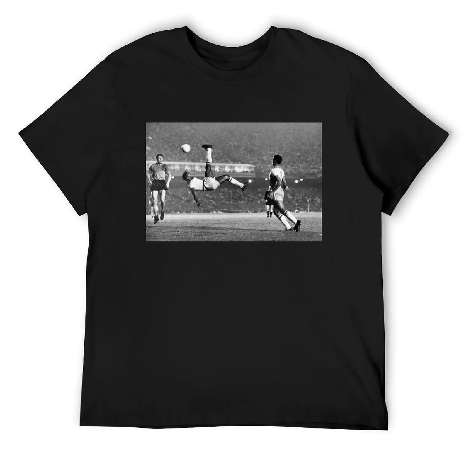 

Футболка PELE LEGENDARY BICYCLE KICK BLACK AND WHITE, забавные подарки, модные рубашки в тяжелом весе, мужская футболка