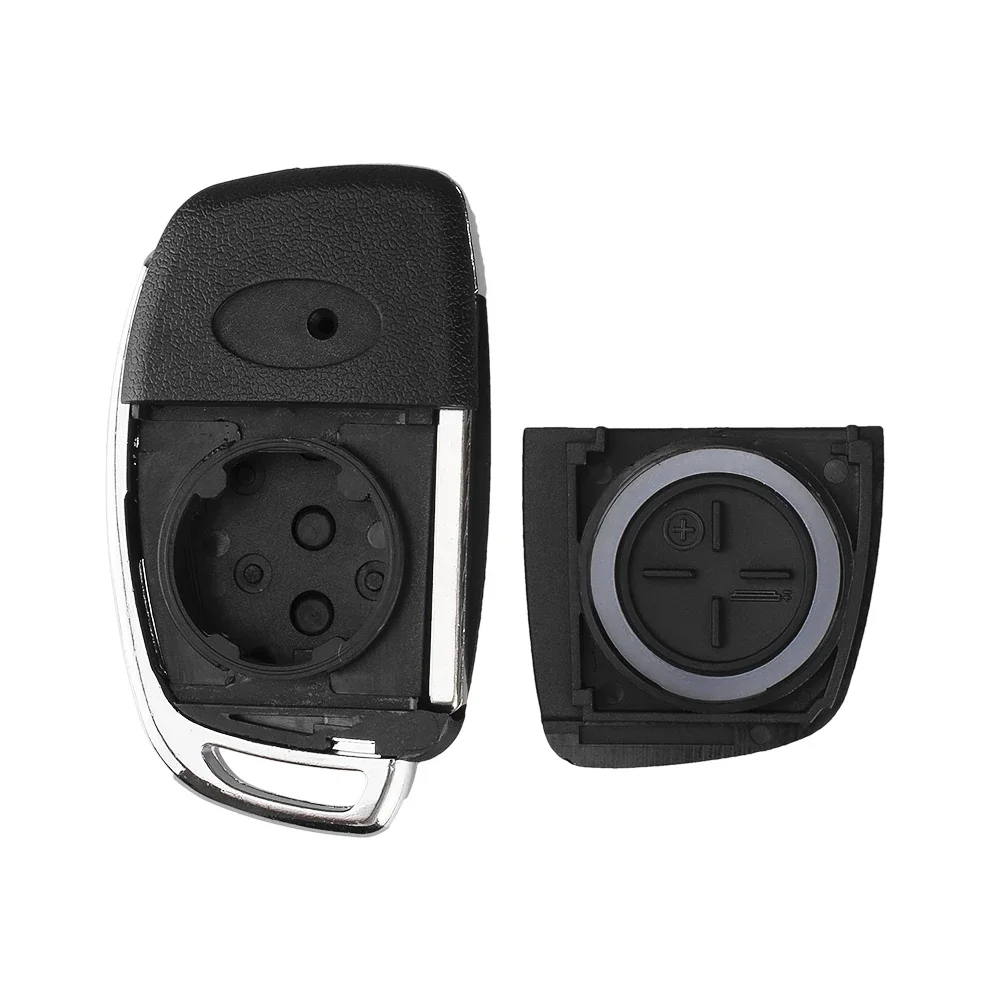 KEYYOU 3/4 Buttons Flip Folding Remote Key Fob Shell For Hyundai Solaris ix35 ix45 Santa Fe New Verna