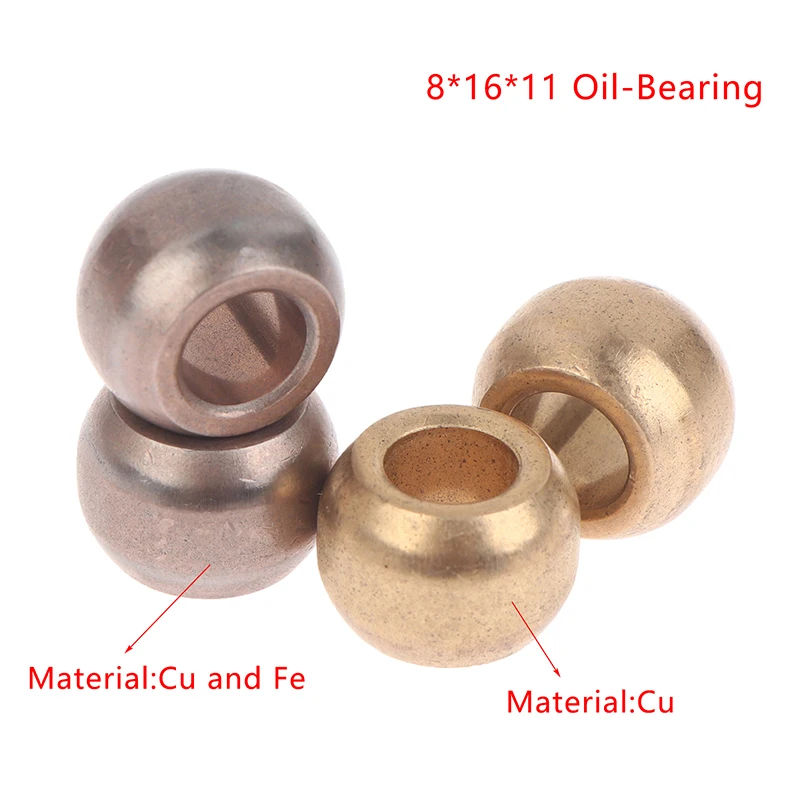 5/10Pcs 8*16*11mm Zc0021 Oil-Bearing Bearings For Juicers Bearings For Automobiles Powder Metallurgy Bushings Guide Bushings