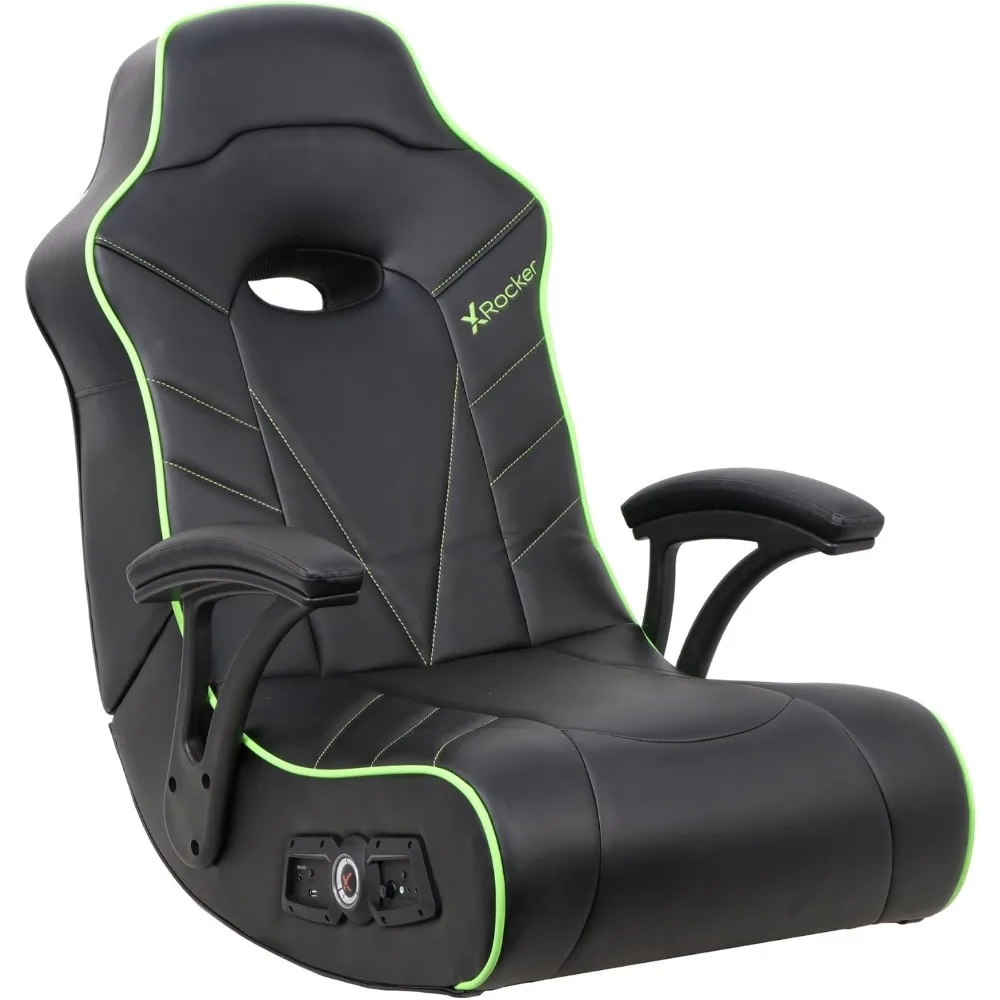 

Video Gaming Floor Rocker Chair, Built-in Audio, College Dorm Essentials for Guys and Girls, Gamers, Bedroom, Dorm Room Essenti
