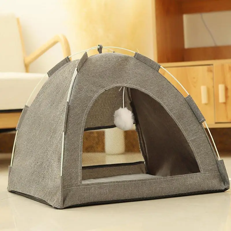 Hunde zelt Bett atmungsaktiv Sommer Katzen haus tragbare Haustier Zelt Nest Haustier Haus Hunde käfig abnehmbare Camping Haustier Sonnenschutz Hund Schatten