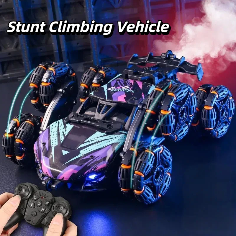 

Six-Wheel RC Car Toy 4WD Remote Control Off-Road Climbing Stunt Drift Racing Vehicle for Kids