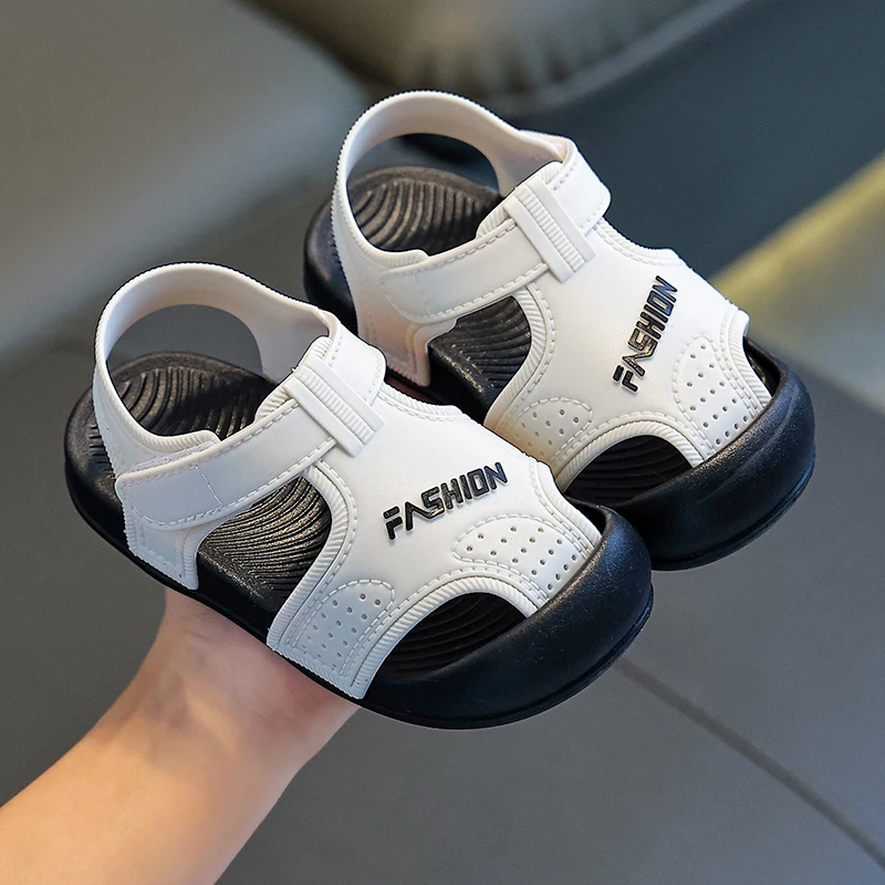 

Kids' Sandals for Boys & Girls, Closed-Toe Baby Walking Shoes, Non-Slip Soft Sole Breathable Summer Sandals for Toddlers & Stude