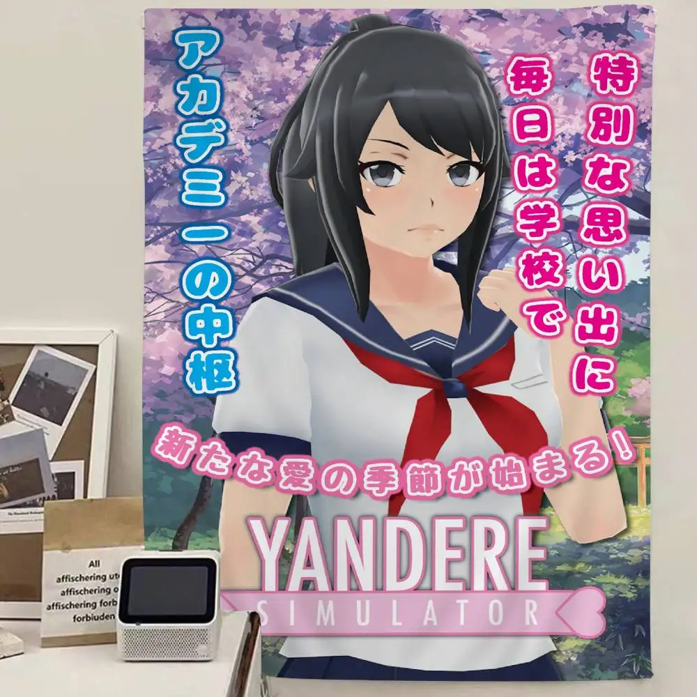 Game Yandere Simulator Colorful Tapestry Wall Hanging Bohemian Wall Tapestries Mandala Wall Art Decor