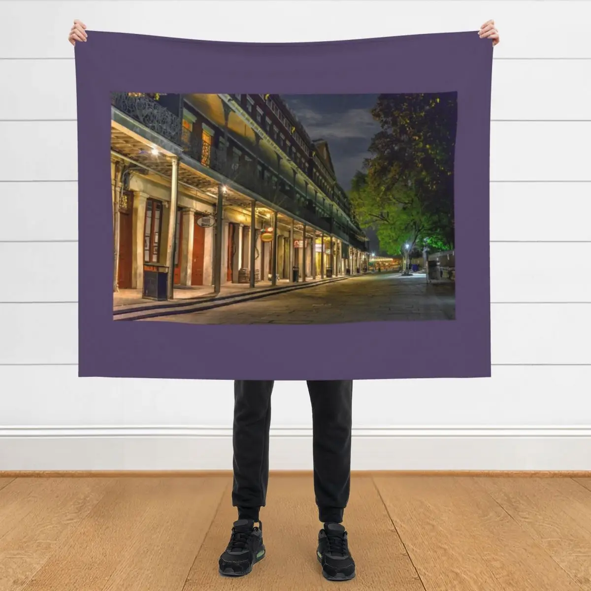 

4 AM on St. Ann Throw Blanket Cute Vintage Custom Blankets