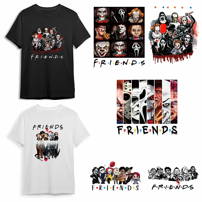 

Scary Picture ips Fashion Iron Patch Clothing T-shirt DIY Hoodie Jacket Sticker DTF Patch Is Waterproof