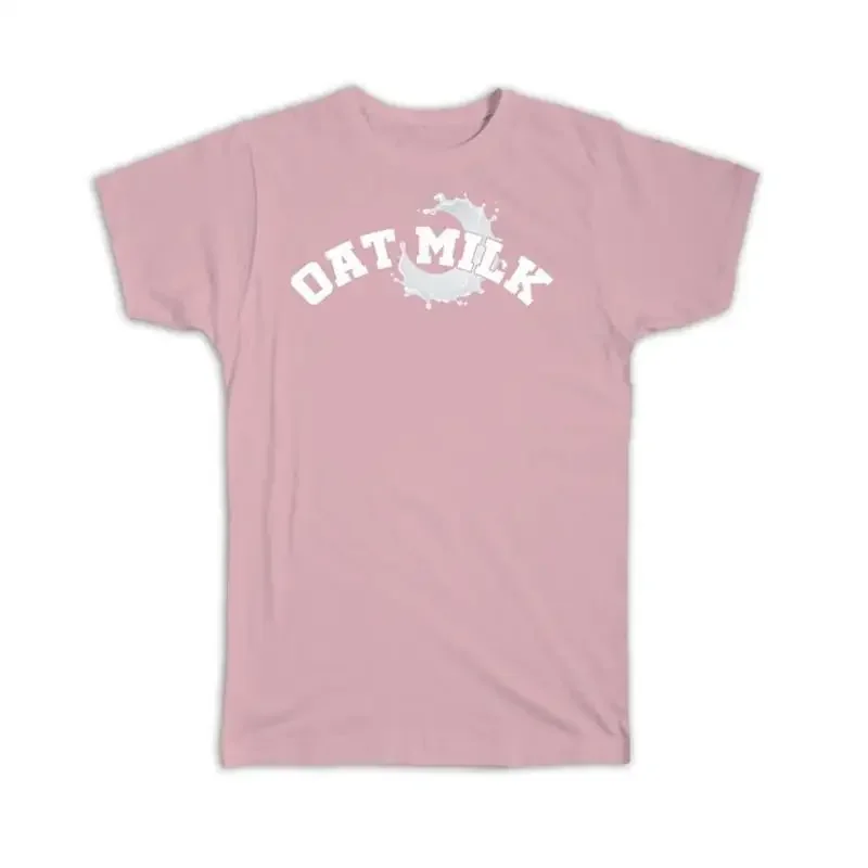 Oat Milk Art Print Kitchen Healthy Food Drink Dairy Diet Fitness T shirt