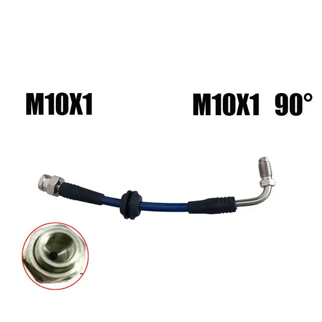 M10 10X1Automotive Hydraulic Brake Pipe Steel Wire Braided Brake Steel Throat Clutch Oil Pipe Inches Offroad Suspension Lift Kit - Image 15