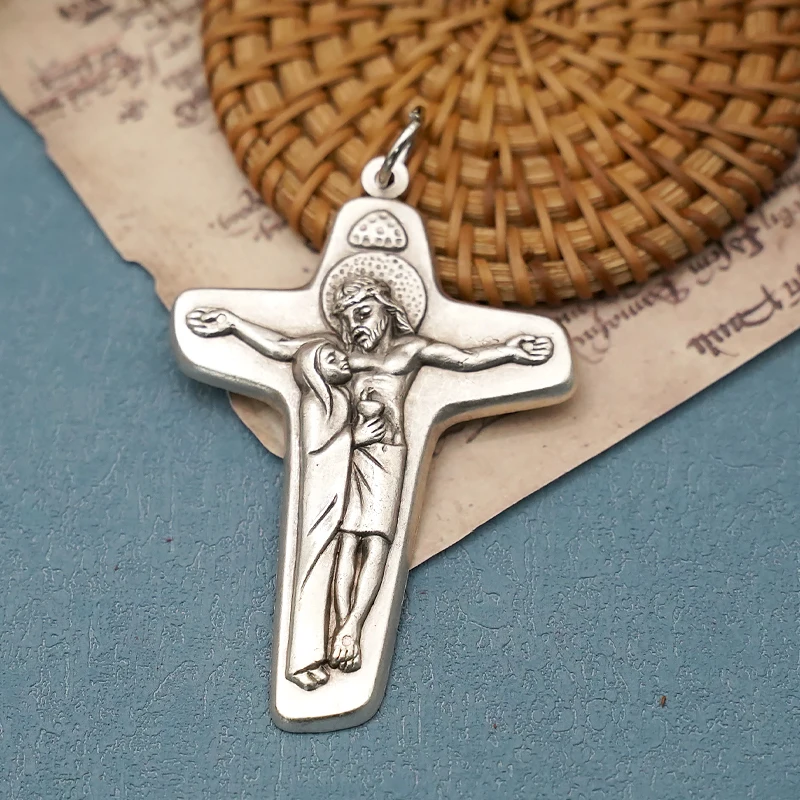 2 to 7cm Abstract Metal Cross Pendant for Jewelry Making Charms Women Men Necklace DIY Accessories Italian Charm