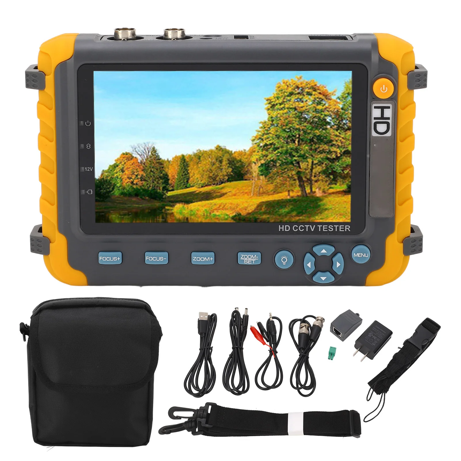 Upgraded IV8W 5 inch CCTV Tester Monitor 8MP TVI AHD CVI CVBS Security Camera tester support PTZ Audio VGA HDMI input