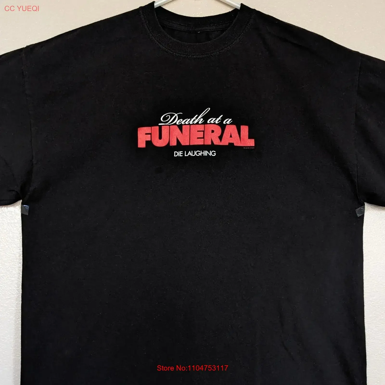 Death At A Funeral 2010 Movie Promo XL T Shirt Chris Rock Die Laughing Comedy vintage Washed Soft Unisex Top For Everyday Wear