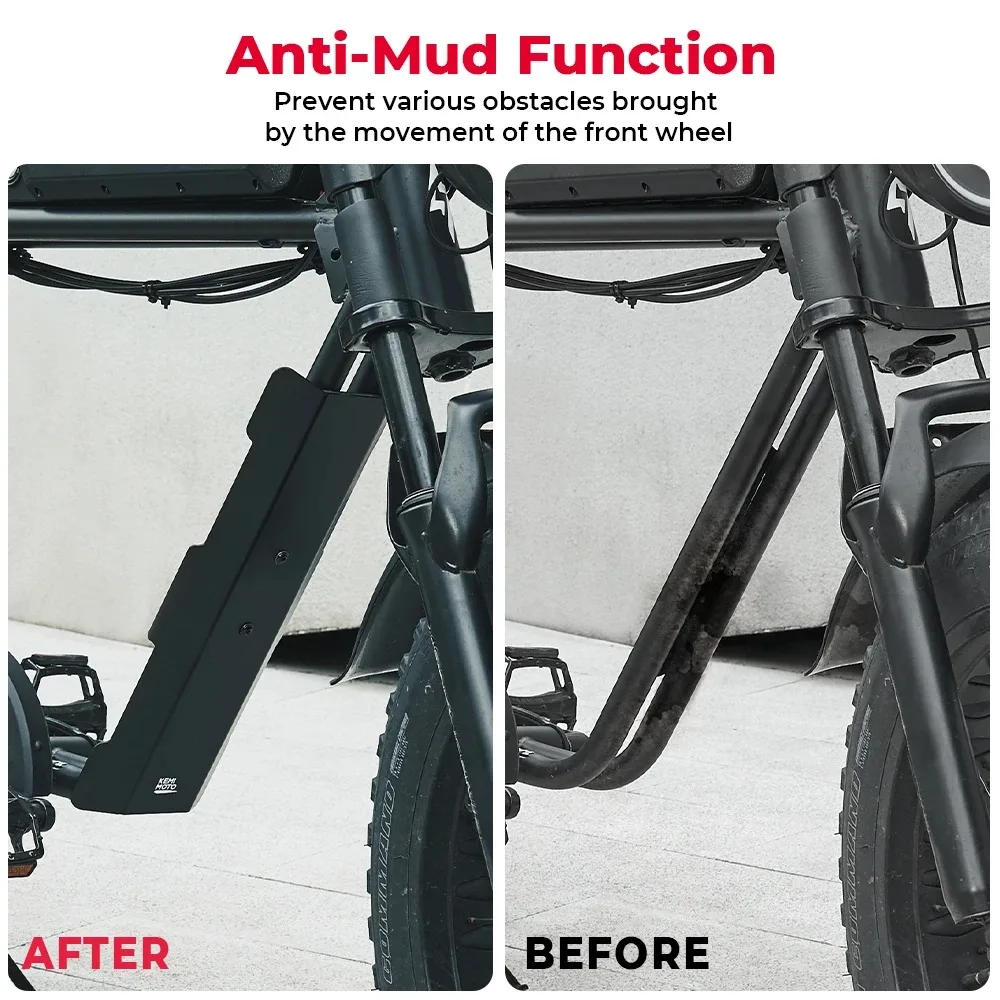 Mittlerer Kotflügel für Super73 S1 S2 RX – Schwarzer Aluminium-Schutzblech für E-Bike-Zubehör