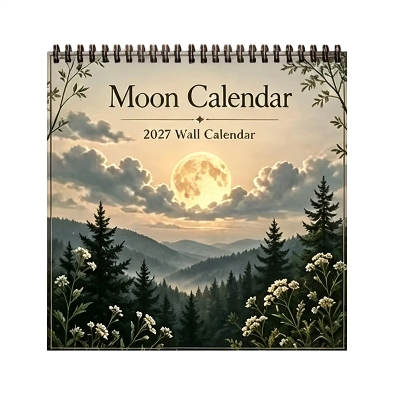 2027 Wall Calendar 12 Month Moon Phases Monthly Organizer 2027 Wall Calendar Planner for Home Office School Hotel Meeting Room