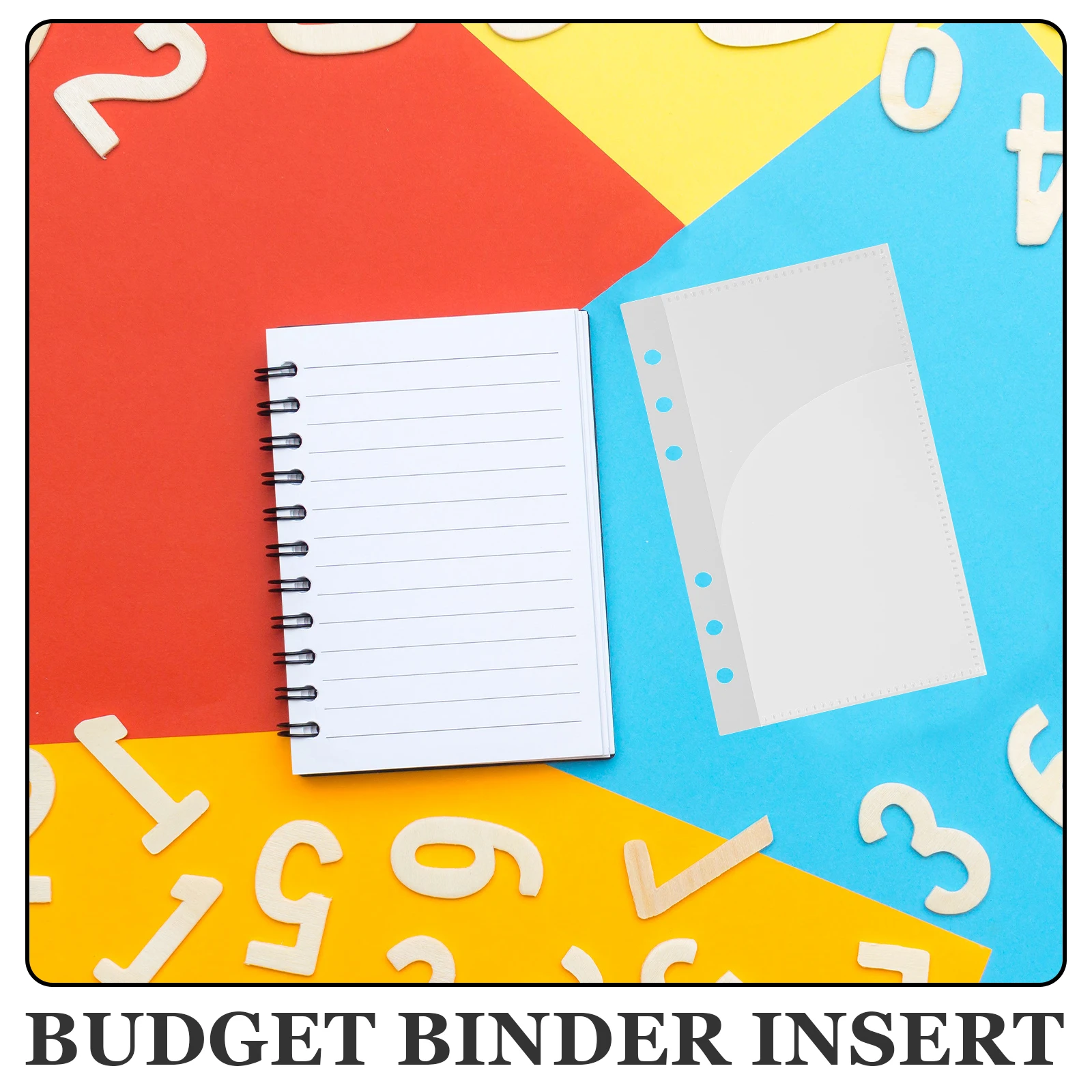 

5pcs Replaceable Budget Binder Pockets Reusable Pp Insert For Budget Book Loose Leaf Pouch Multi-Use Financial Organizer