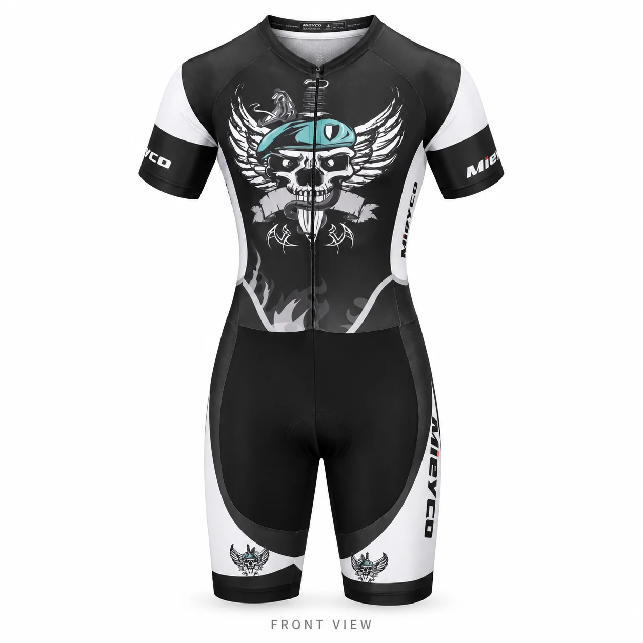 Mieyco Men's Triathlon Skinsuit Quick Dry One Piece Tri Suit Cycling Running Swimming Racing Team Bike Sportswear