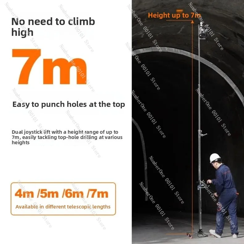 

Electric Hammer Bracket, High-Altitude Telescopic Drilling Machine, Lifting Ceiling Drill Bracket for Home Improvement