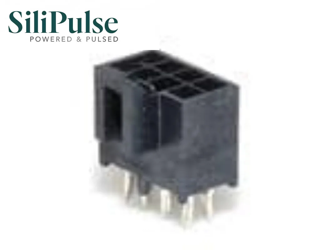 (5-20pcs) 1053101108 MOLEX Nano-Fit Vertical Header Through Hole 2.50mm Pitch Dual Row 8 Circuits Kinked Pins Tin Plating Black