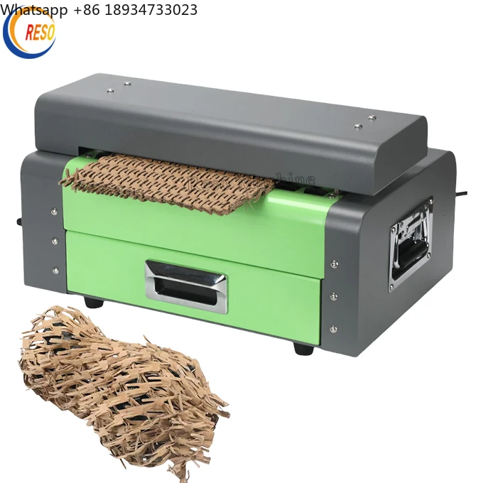 Electric Carton Box Recycle Shredder Cardboard Mesh Protective Packaging Cutting Machine