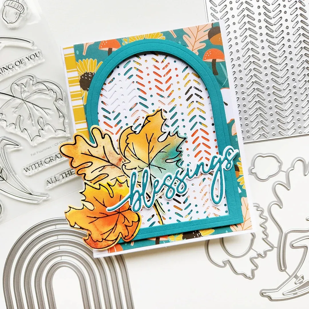 Autumn Greetings Sentiments Stamps And Dies New Arrival 2026 Scrapbook Diary Decoration Stencil Embossing Template DIY Greeting