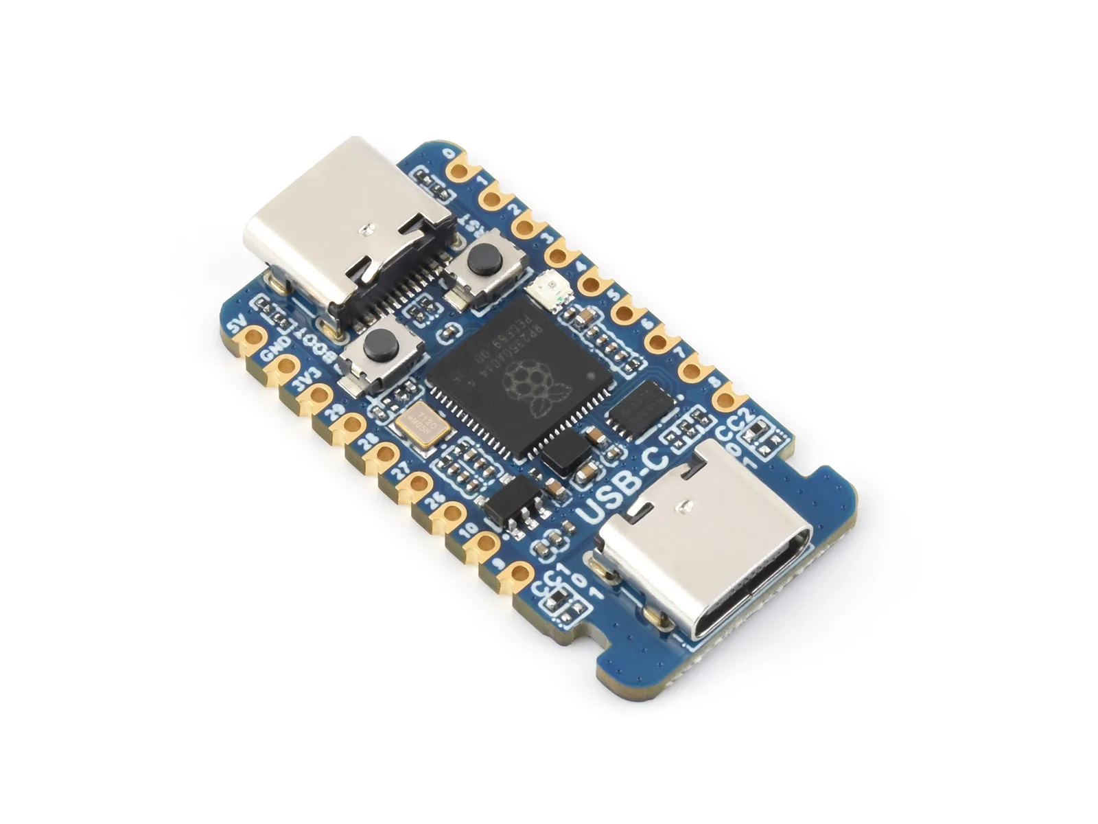 RP2350-USB-C Microcontroller Development Board Based On Raspberry Pi RP2350A, Dual-Core & Dual-Architecture