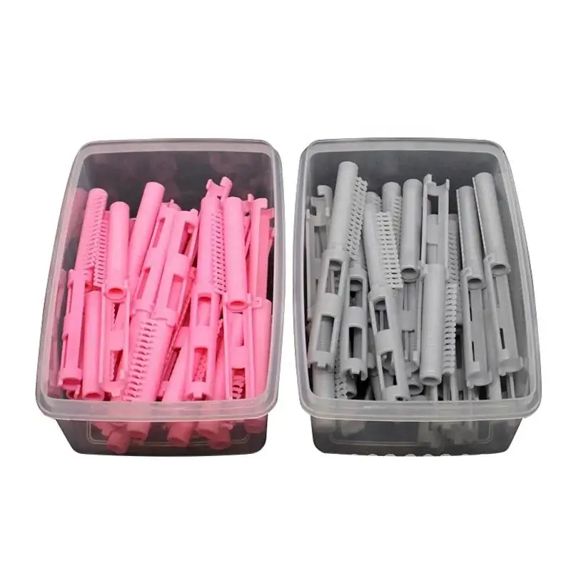 25pcs/Box Eco-friendly Plastic Fluffy Hair Curling Perm Wave For Accessories Hair Root Hair Rods Salon Styling Roller