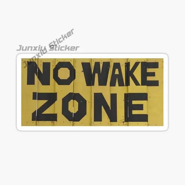 

WARNING NO WAKE ZONE Car Sticker Vinyl Waterproof Self-adhesive Decal